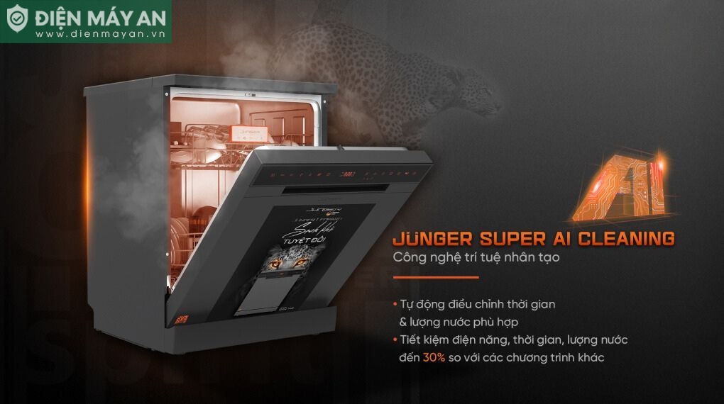 Máy rửa bát độc lập Junger Leopard DWJ-143

